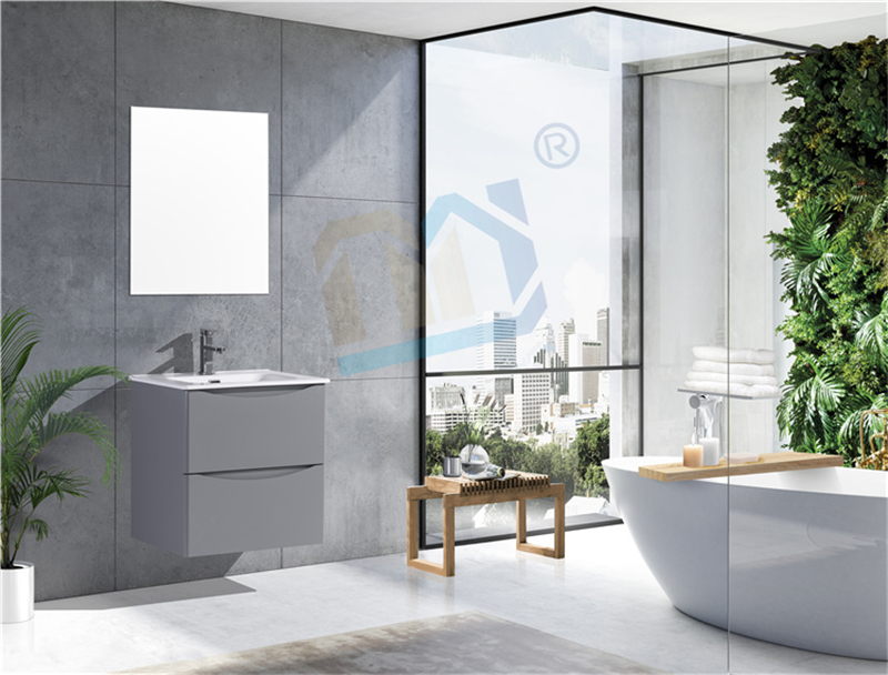 Sophie Grey 600mm wall hung vanity unit and basin